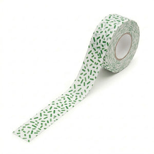 Fita para Rotuladora Pantum PP-110 Branco Granulado Verde (15mm x 9m)